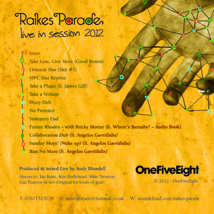 Raikes Pardade live in session 2012 track list