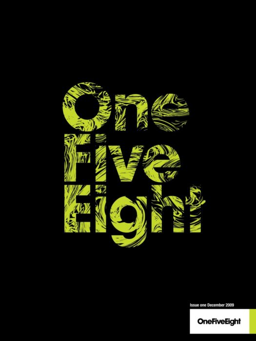 1st edition of OneFiveEight magazine